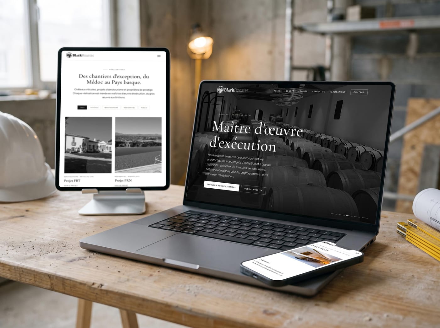 Site créé par Rhiino pour Black Rooster